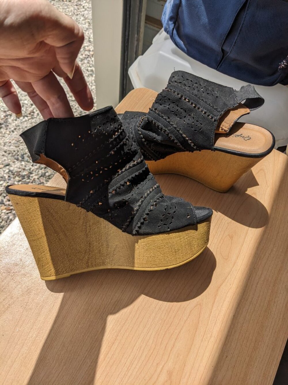 Qupid Platform Sandals Sz 7.5